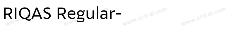 RIQAS Regular字体转换